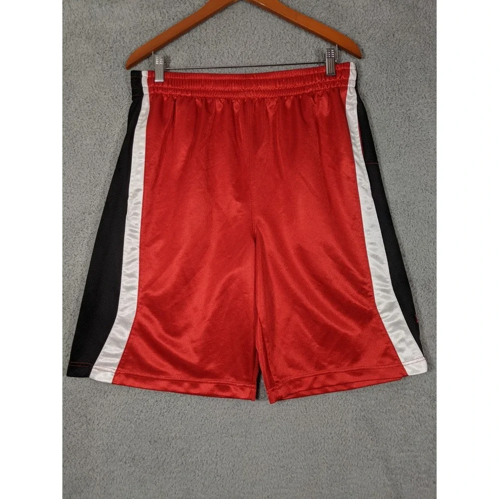 Vtg Pro Edge University of Nebraska Cornhuskers Basketball Shorts Men L Red